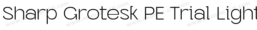 Sharp Grotesk PE Trial Light 14字体转换